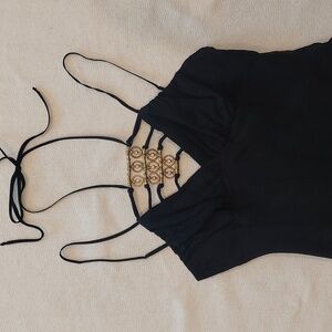 DRESS by GAIA Black Camisole Spaghetti Strap Dress NWOT